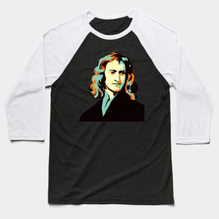 Isaac Newton Fan Art Baseball T-Shirt